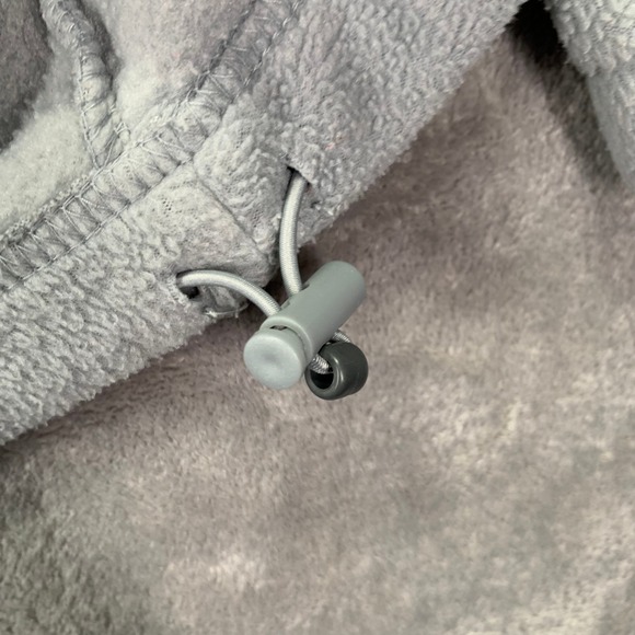 Columbia Soft Gray Full Zip Fleece Jacket Womens L Cozy Outdoor Layer Warm Light - Picture 7 of 8